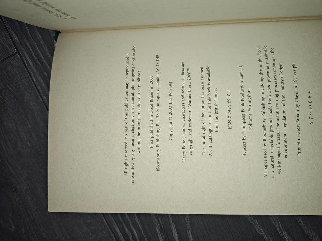Harry potter and the order of the phoenix