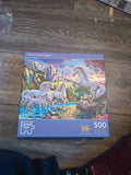 Unicorn and castle 500pcs jigsaw